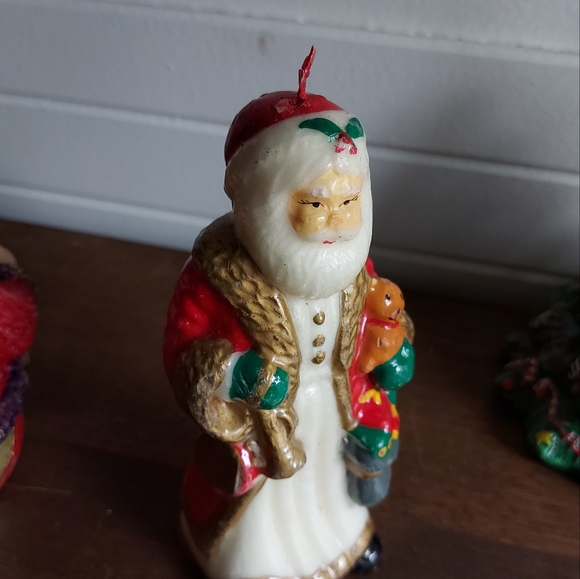 Two vintage Santa candles - Picture 13 of 15